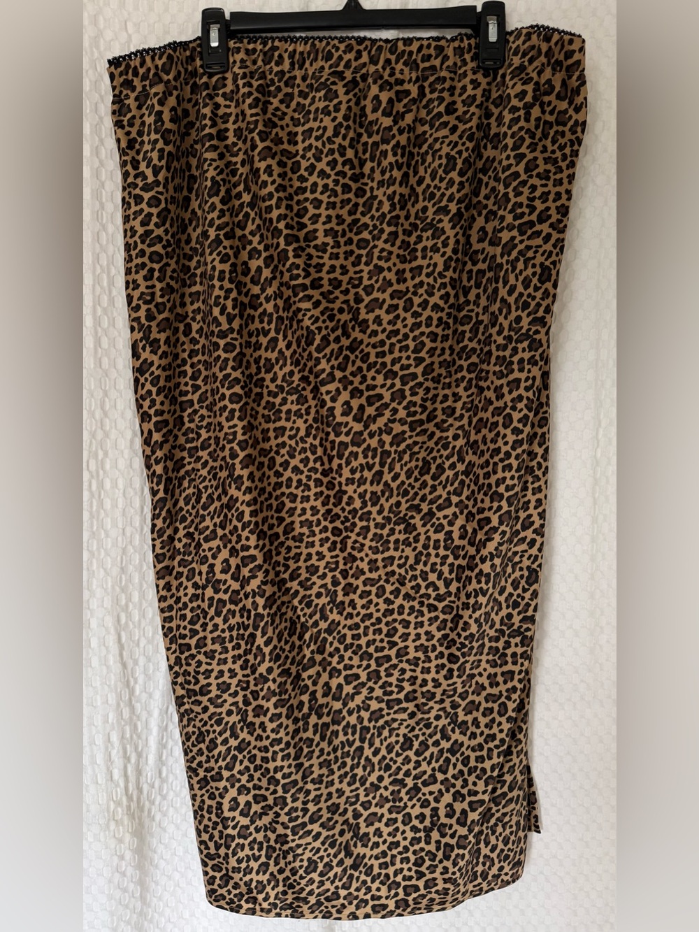 Isabel by Ingrid & Isabel Leopard Maternity Midi Skirt XXL Side Slit - Picture 2 of 7